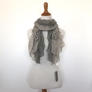 New Anthropologie Grey Ombré Boho Scarf